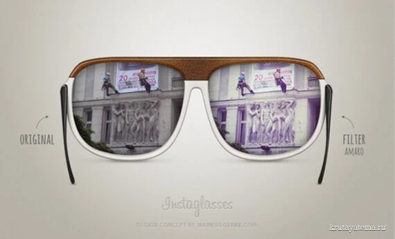 Instaglasses Фото с сайта http://krutayatema.ru