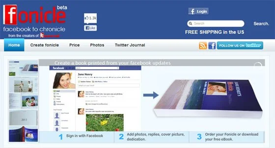 книга из Facebook-аккаунта