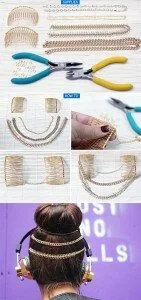 прическа и наушники